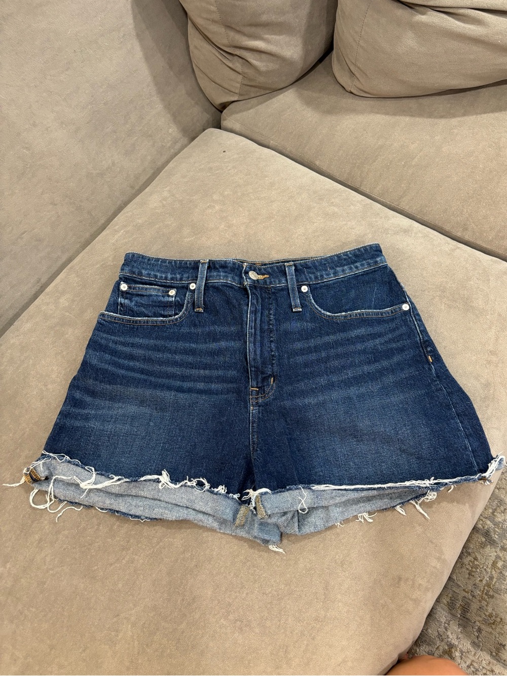 Madewell Curvy High Rise Denim Shorts